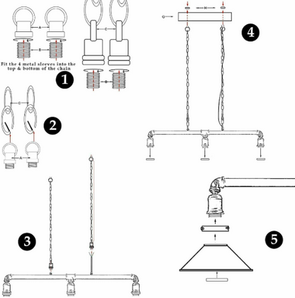 Industrial 3-way pipe hanging pendant light.JPG