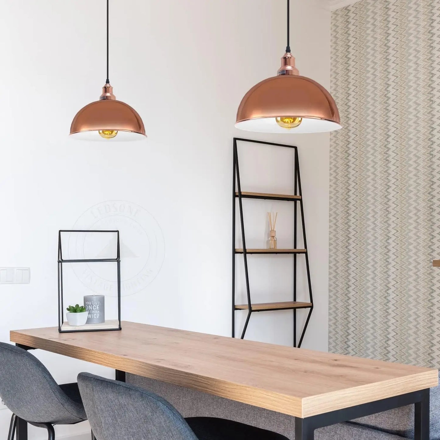 Easy Fit Modern Metal Dome Shape Lamp Shades 300mm~1558