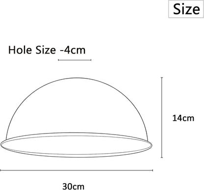 Easy Fit Modern Metal Dome Shape Lamp Shades 300mm~1558