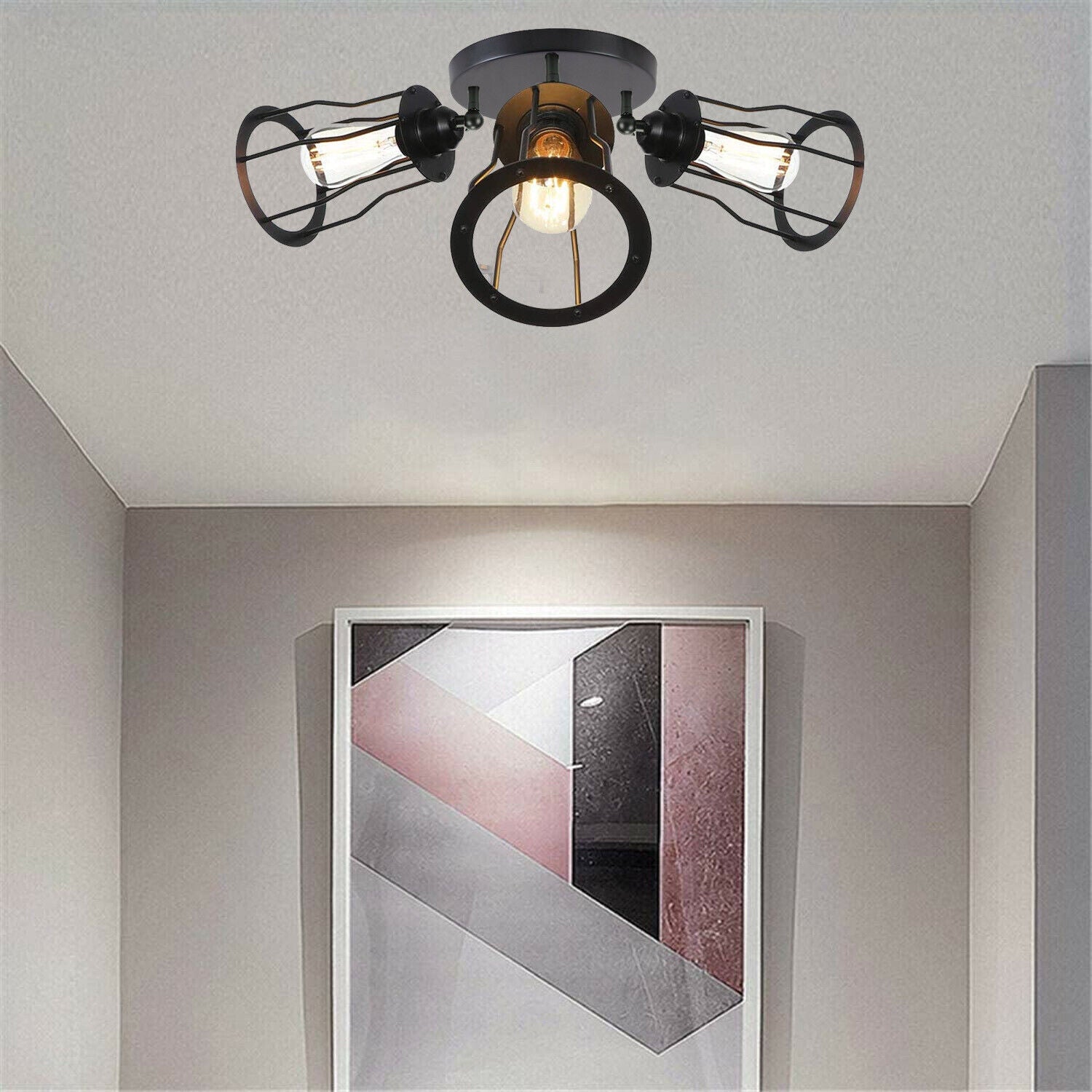 Modern flush mount ceiling light