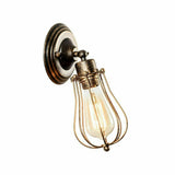 Wall Lamp Industrial Cage Wall Sconce Home Bedroom Bedside Farmhouse~1164