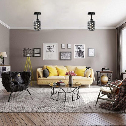 Industrial Retro pendant lampshade barrel shaped Loft Style Metal 