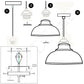 Ceiling Pendant Modern Hanging Light - instruction image