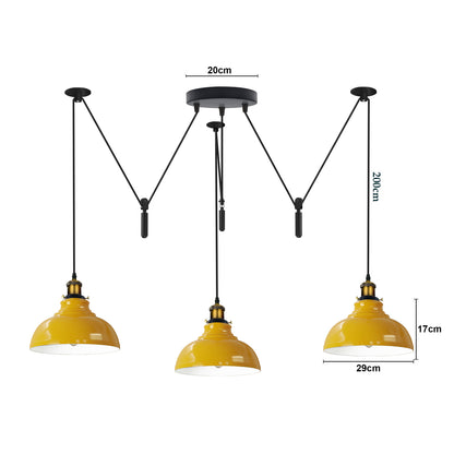  3 Spider Pendant Light - Size image