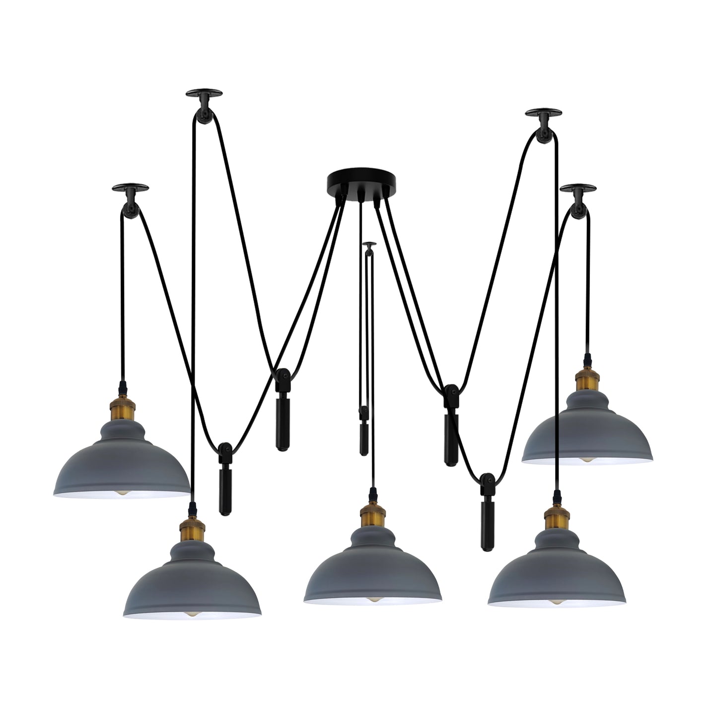 5- Head Ceiling Pendant Lighting – Relicelectrical
