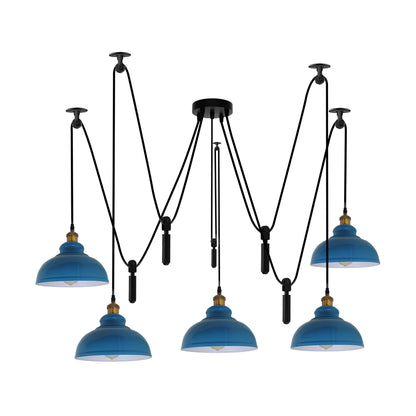 Blue 5-Head Ceiling Pendant Light.JPG