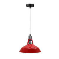 17 Inch Vintage Industrial Barn Pendant Lights Hanging Rope