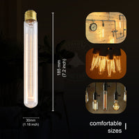 E26 T185 60W Vintage Retro Industrial Filament Bulb Pack 5