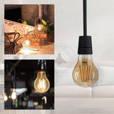 4W LED Light Bulbs A60 E26 Edison Bulb LED Filament Bulbs Warm White Dimmable