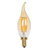 E14 4W C35 LED Candelabra Bulbs 2200K Warm White Dimmable LED Filament Bulb