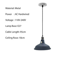 Industrial Barn Pendant Lightng Black Light Fixture Kitchen