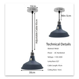 Industrial Barn Pendant Lightng Black Light Fixture Kitchen