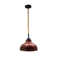 Vintage Curvy Rope Pendant Light Rustic Light Fixtures Farmhouse