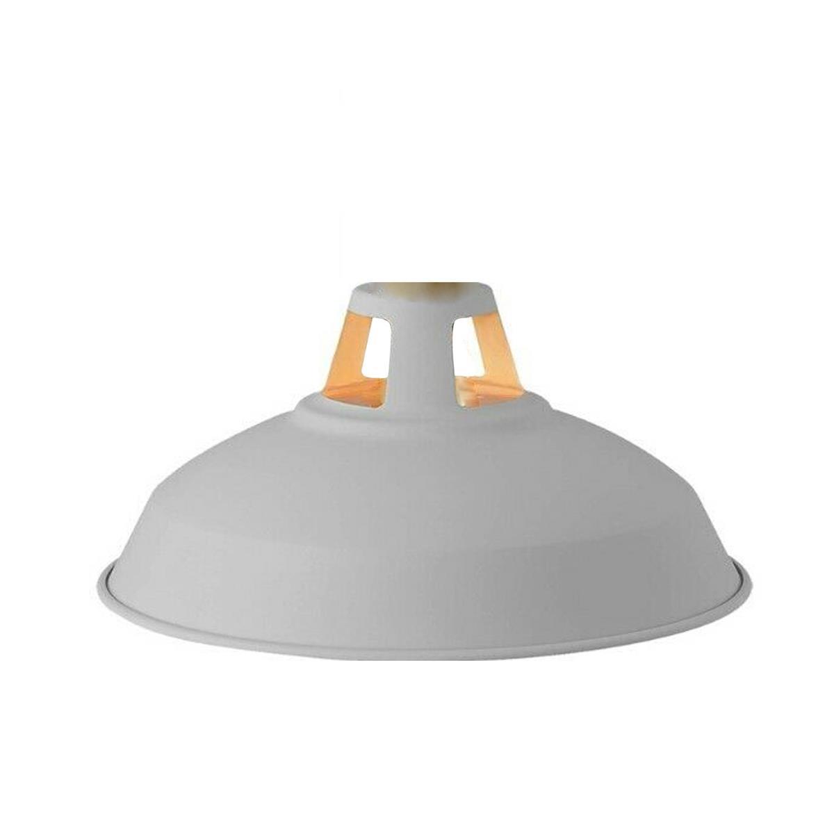 grey Metal Barn Easy Fit Lamp Shades for Pendant Lights.JPG