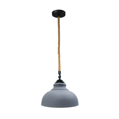 Industrial Rope Pendant Light Grey Farmhouse Light Fixtures