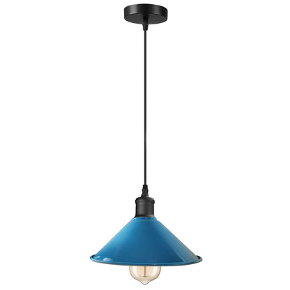 Blue  Cone Pendant Light.JPG