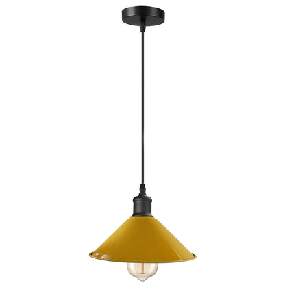 Yellow Cone Pendant Light.JPG