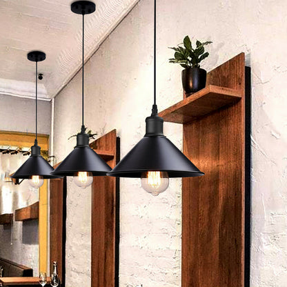 Black Cone Pendant Light for living room .JPG