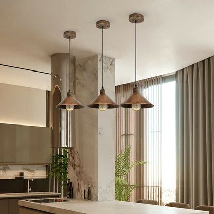 Yellow Brasss  Cone Pendant Light. for dining roomJPG