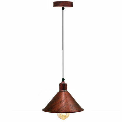 Rustic Red Cone Pendant Light.JPG