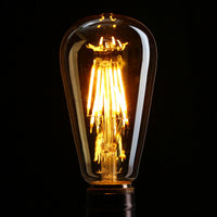 1/3/5/10 Pack LED Bulb ST64 8W Warm White E26 Vintage Edison Bulb