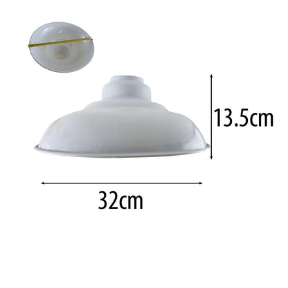 White Wide Curvy Ceiling LampShade.JPG