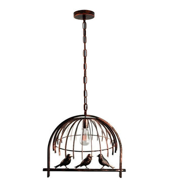 Birdcage Chandelier Lighting Rustic Red farmhouse light fixture HOME LIGHTING wire lamp cage