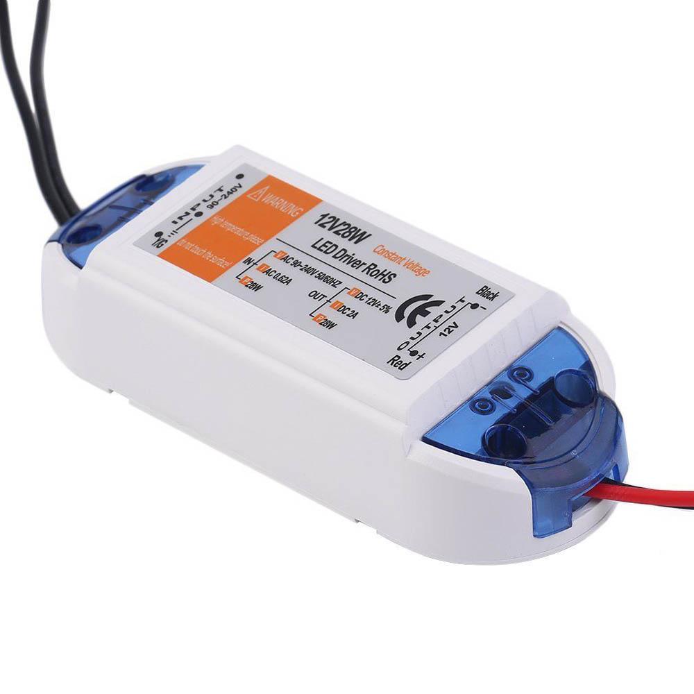 DC 12V 2A 28W Constant Voltage LED Driver Power Supply AC 90-240V Lighting Transformer