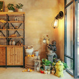 Rustic Wall Lamp Industrial Cage Wall Sconce Home Bedroom Bedside Farmhouse
