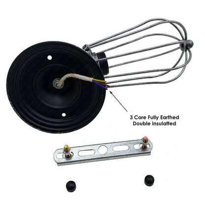 Edison bulb cage wall sconce in vintage bronze for indoor living spaces