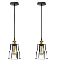 3-Light Kitchen Cage Pendant Light Fixture 