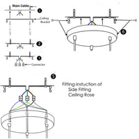 3-Light Pendant Fixture Light Cages 