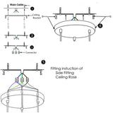 Pendant Lamp Holder - Ceiling Lamp Assemble Lighting parts - Pendant light kit 