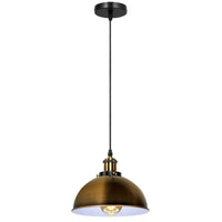 Vintage Modern Ceiling Pendant Light  Metal Dome Shade Hanging Indoor Light Fitting  With 95cm Adjustable Wire~1448