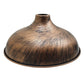Brushed copper Barn Style Metal Lampshade.JPG
