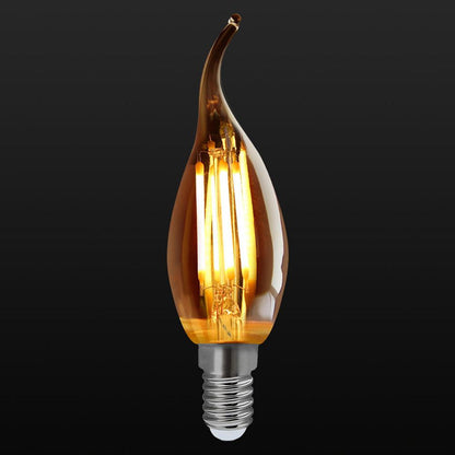 E14 4W C35 LED Candelabra Bulbs 2200K Warm White Dimmable LED Filament Bulb