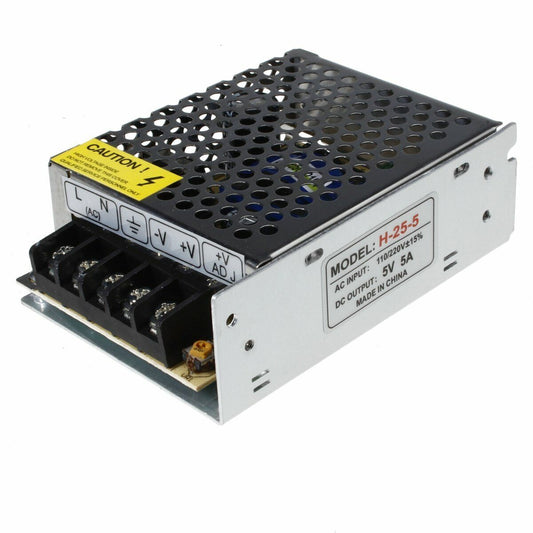 DC 5V 5A Universal Regulated Switching Power Supply Transformer Enclosed Power Supplies S-25-5