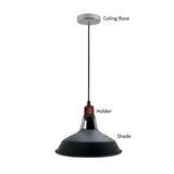 20 Inch Vintage Industrial Barn Pendant Lights Hanging Rope