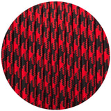 32Ft Round Cloth Covered Wire 18 Gauge 3 Conductor Braided Light Cord Red+Black Hundstooth