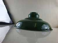 320mm Wide Curvy Pendant Shades Green