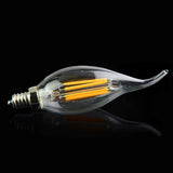 E14 4W C35 LED Candelabra Bulbs 2200K Warm White Dimmable LED Filament Bulb