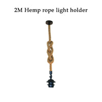 hanging cord light-pendant light kits-E27 Holder -pendant light kits-Ceiling Light Décor Rope