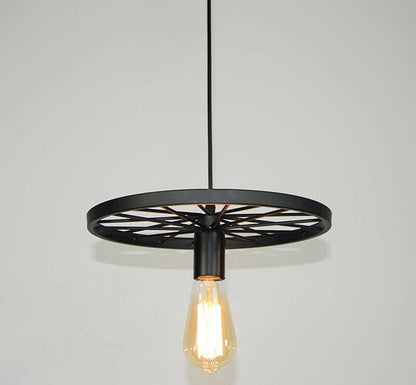 Retro Industrial Ceiling Wheel Pendant Light 