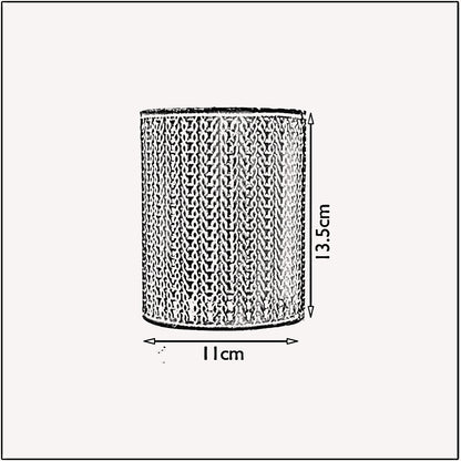 Retro Metal Easy Fit Drum Barrel Cage in White
