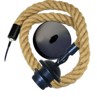 E27 Holder-Vintage Retro Hemp Rope-Pendant Ceiling Light- kitchen lights farmhouse pendant light