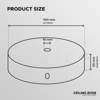 Rustic Red Ceiling Rose Pendant Light fitting Pack 3