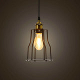 3-Light Kitchen Cage Pendant Light Fixture 