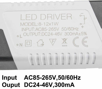 constant current led driver 300mA lighting driver DC 3-144V 1-40W High Power LED Driver AC 85-265V