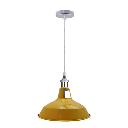 Yellow Barn Pendant Lights.JPG
