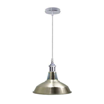 satin Nickel Barn Pendant Lights.JPG